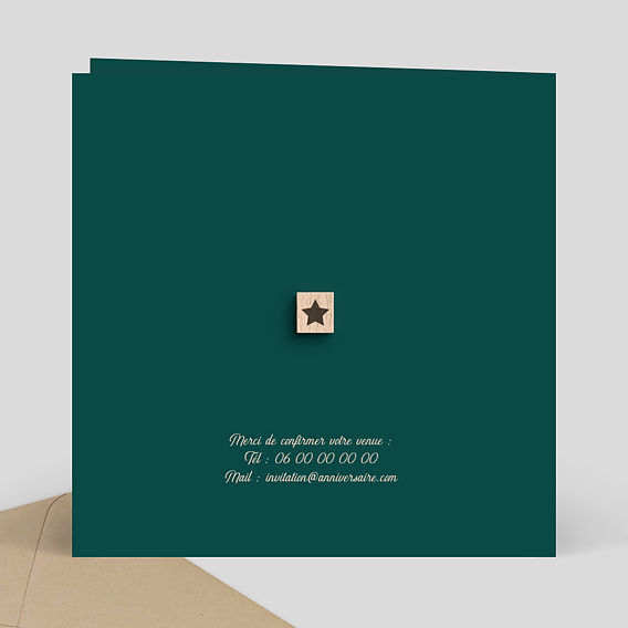 Invitation anniversaire Scrabble Verso