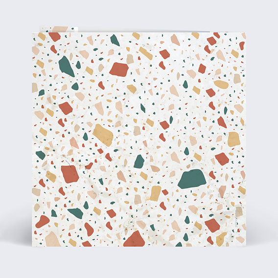 Invitation anniversaire Terrazzo Photo Verso