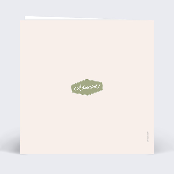 Invitation anniversaire Tracteur Verso