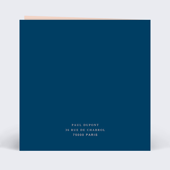 Invitation anniversaire Velours Verso