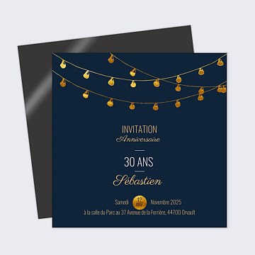 Invitation Anniversaire Adulte Guinguette