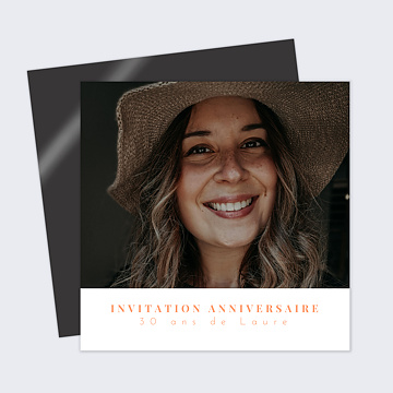 Invitation Anniversaire Adulte Simplicité