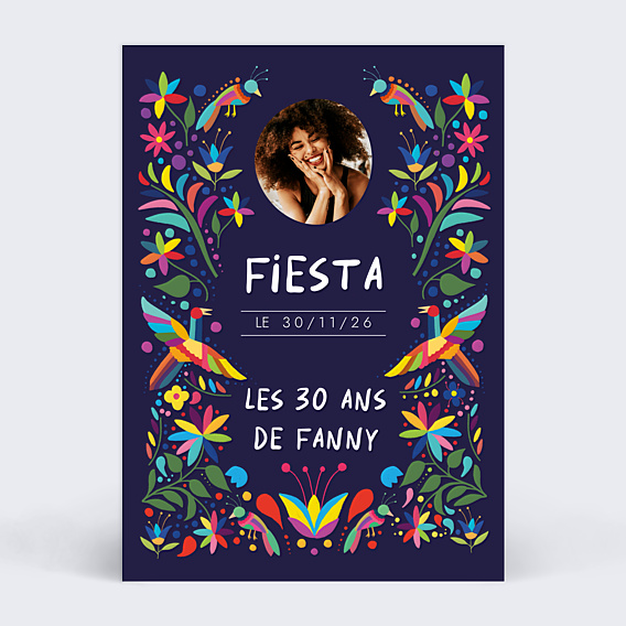 Invitation Anniversaire Adulte Viva Mexico