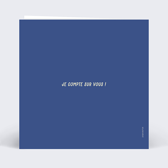 Invitation anniversaire Bières entre copains Verso