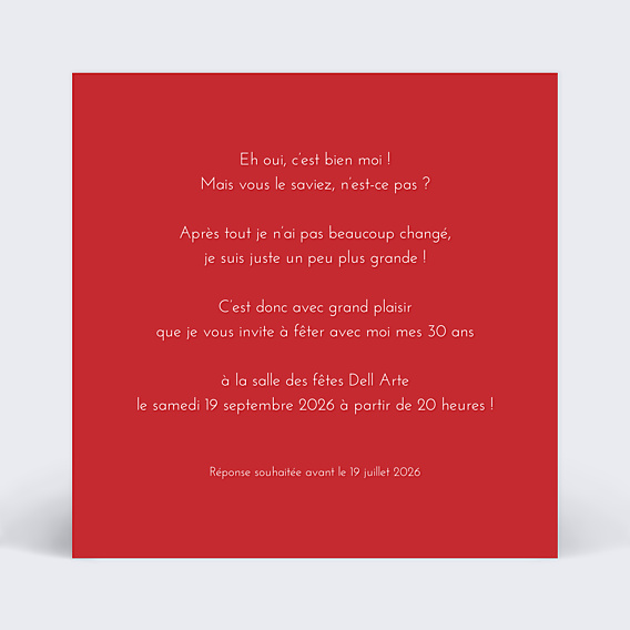 Invitation Anniversaire Adulte Devine Qui C'est