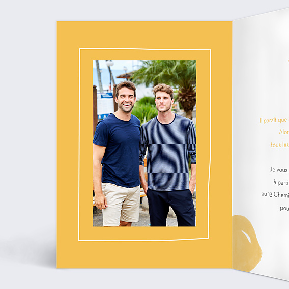 Invitation Anniversaire Adulte Multicolore