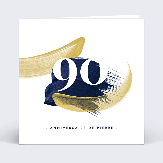 Invitation anniversaire Peinture éclatante