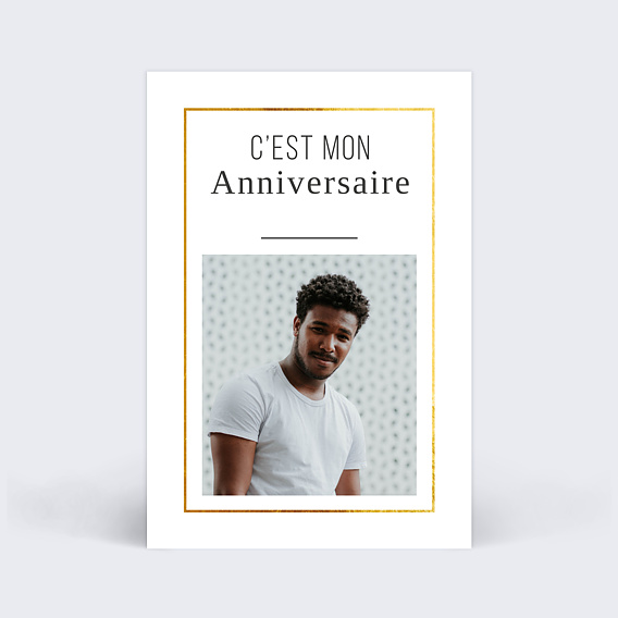 Invitation anniversaire Filet d'Or Photo