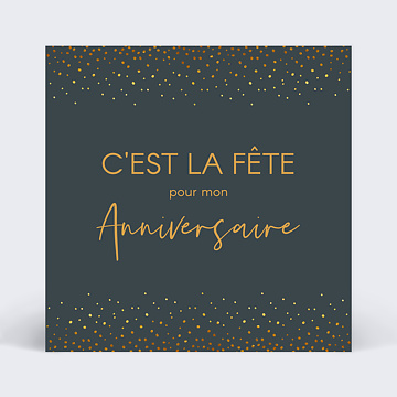 Invitation Anniversaire Adulte Élégance