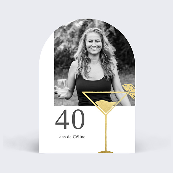 Invitation anniversaire Trinquons