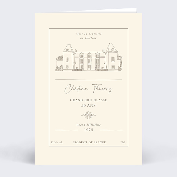Invitation Anniversaire Adulte Grand Cru