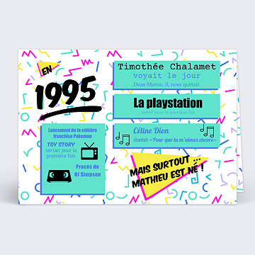 Invitation Anniversaire Adulte Années 90