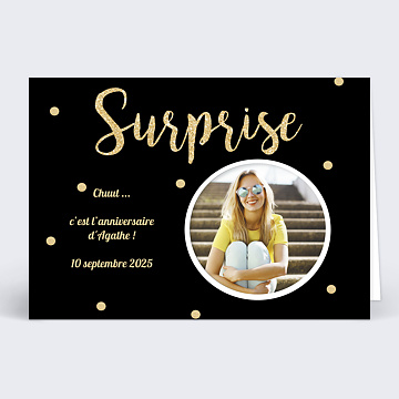 Invitation Anniversaire Adulte Surprise