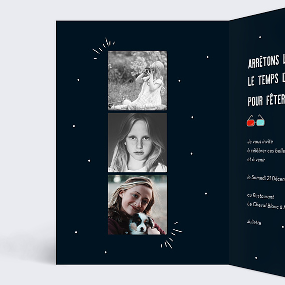 Invitation Anniversaire Adulte Popcorn Party