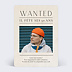 Invitation anniversaire Affiche wanted moderne