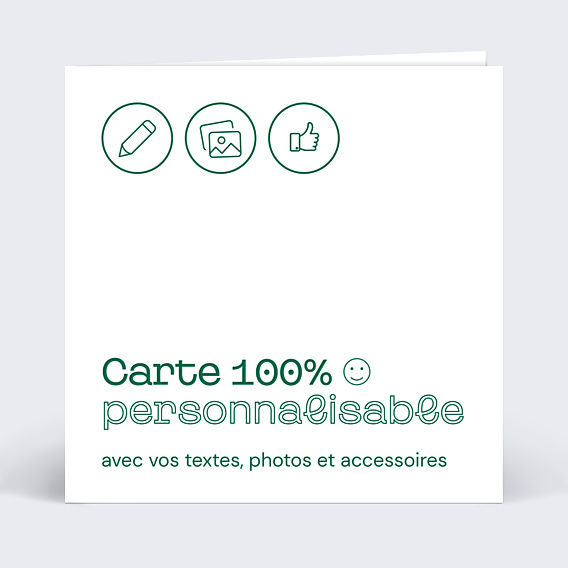 Invitation Anniversaire Adulte Carte Graines 100% Personnalisable