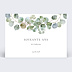 Invitation Anniversaire Adulte Branche d'eucalyptus