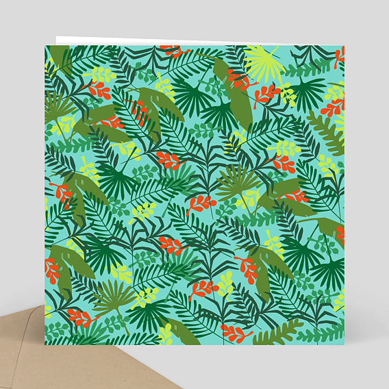 Invitation anniversaire Tropicool Verso