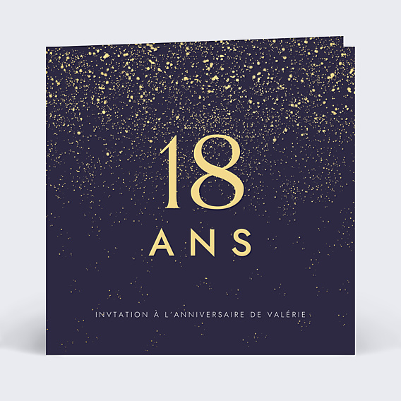 Invitation anniversaire Pluie de fête avec graines