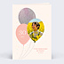 Invitation Anniversaire Adulte Ballon Glitter