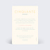 Invitation anniversaire Simplicité et Twist Verso