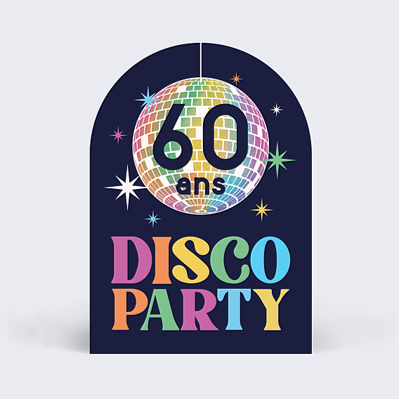 Invitation anniversaire Fête disco