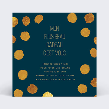 Invitation Anniversaire Adulte Adulte Graphique chic
