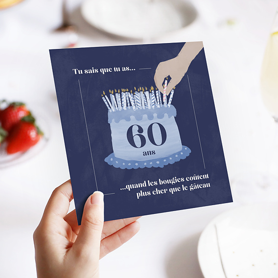 Invitation anniversaire Les Bougies Coûtent Plus Cher Que Le Gâteau Après 4