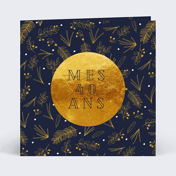 Invitation anniversaire Champêtre élégant