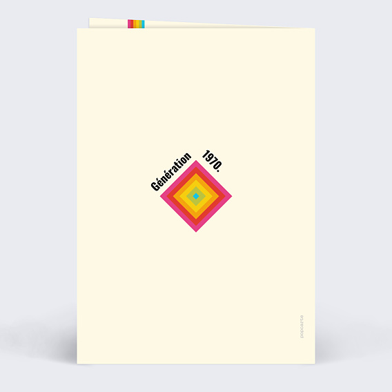 Invitation anniversaire Polaroïd Verso