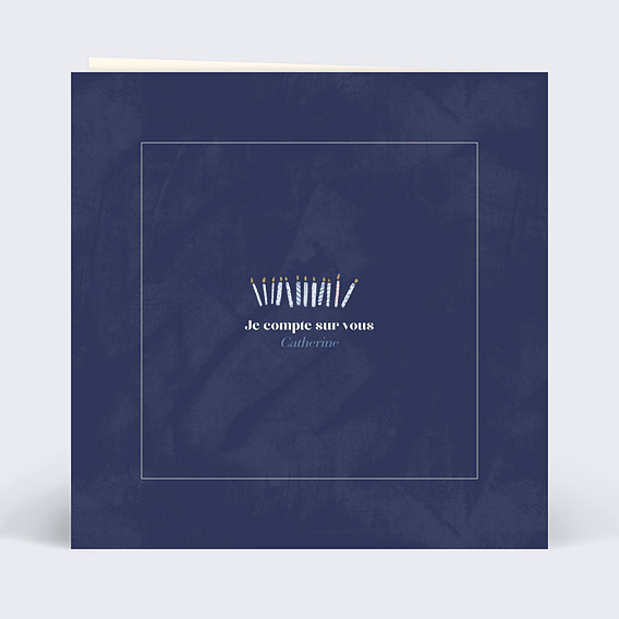 Invitation anniversaire Les Bougies Coûtent Plus Cher Que Le Gâteau Verso