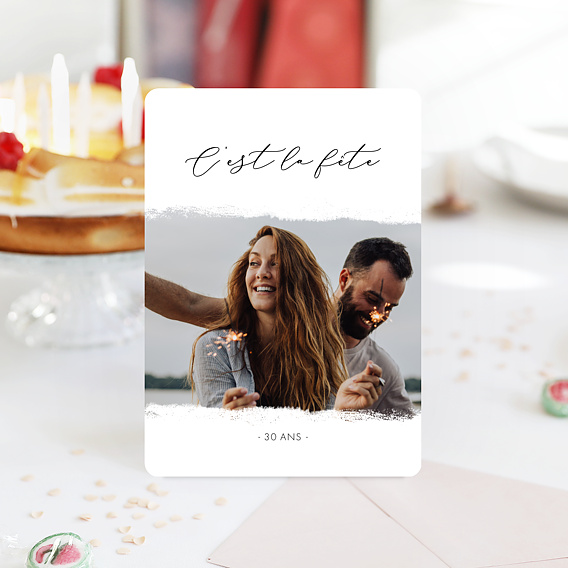 Invitation anniversaire Manuscrite Après 1