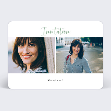 Invitation Anniversaire Adulte Anniversaire Cinmatic 2 Photos