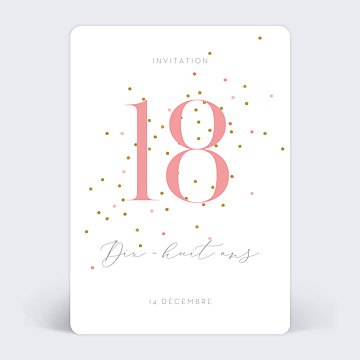 Invitation anniversaire Milestone Petits Pois