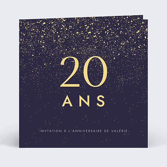 Invitation anniversaire Pluie de fête avec graines