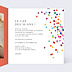 Invitation anniversaire Confettis Photo Intérieur Droit