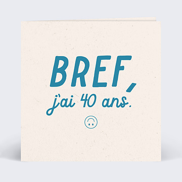 Invitation Anniversaire Adulte Enfin