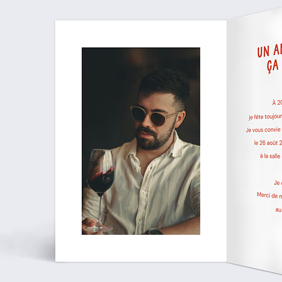 Invitation Anniversaire Adulte Plateau apéro