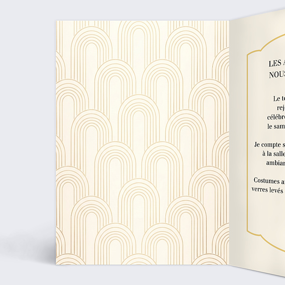 Invitation Anniversaire Adulte Portrait univers Gatbsy
