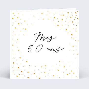 Invitation Anniversaire Adulte Dorure Anniversaire