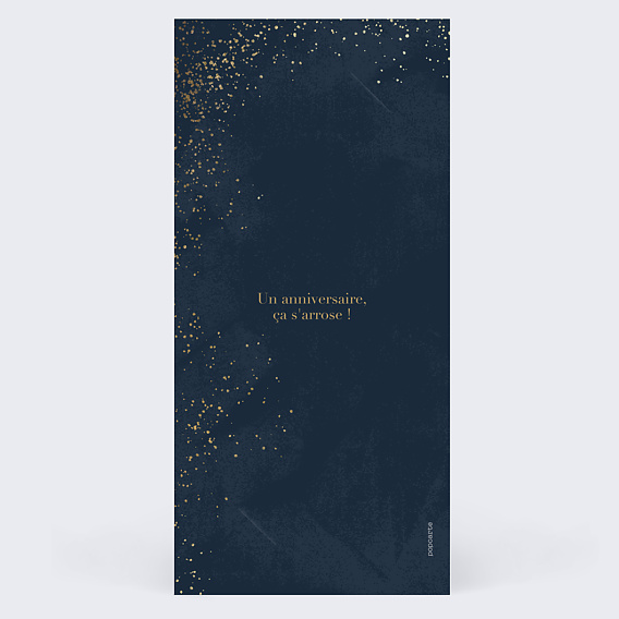 Invitation anniversaire Mémento Verso