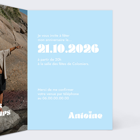 Invitation Anniversaire Adulte 40 ans Original