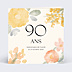 Invitation Anniversaire Adulte Jardin aquarelle