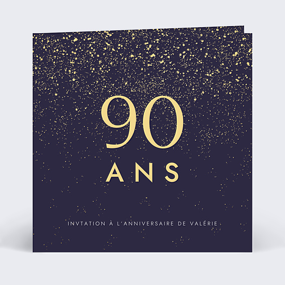 Invitation anniversaire Pluie de fête avec graines
