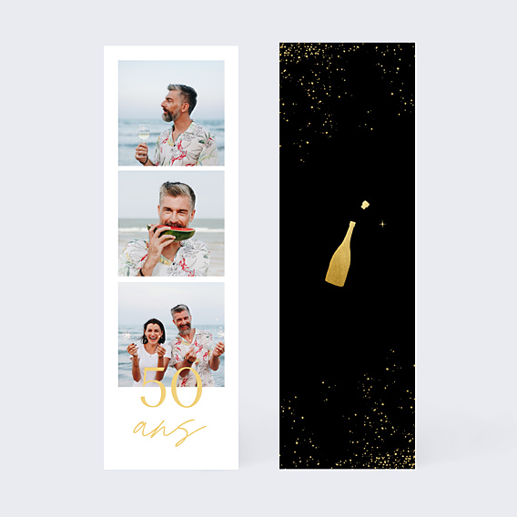 Invitation Anniversaire Adulte Champagne Festif