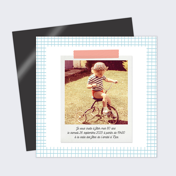 Invitation anniversaire Cahier d'École