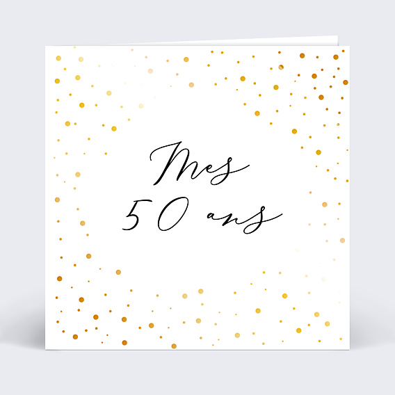 Invitation Anniversaire Adulte Dorure Anniversaire