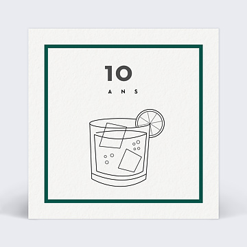 Invitation Anniversaire Adulte Bourbon