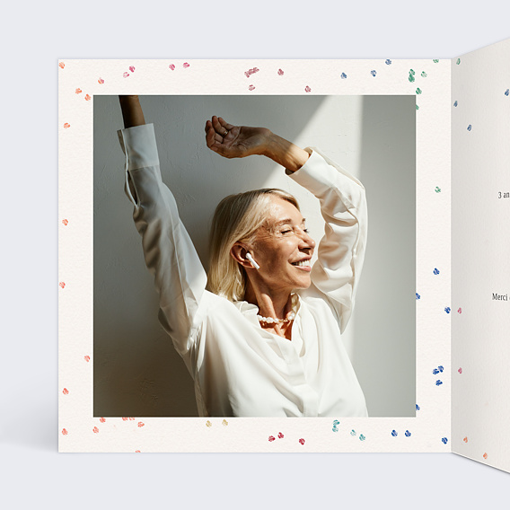 Invitation anniversaire Toujours prêt.e Intérieur Gauche