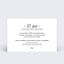 Invitation anniversaire Tirets Verso